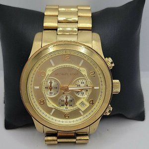 Michael Kors Runway MK8077 Men's Gold Stainless St